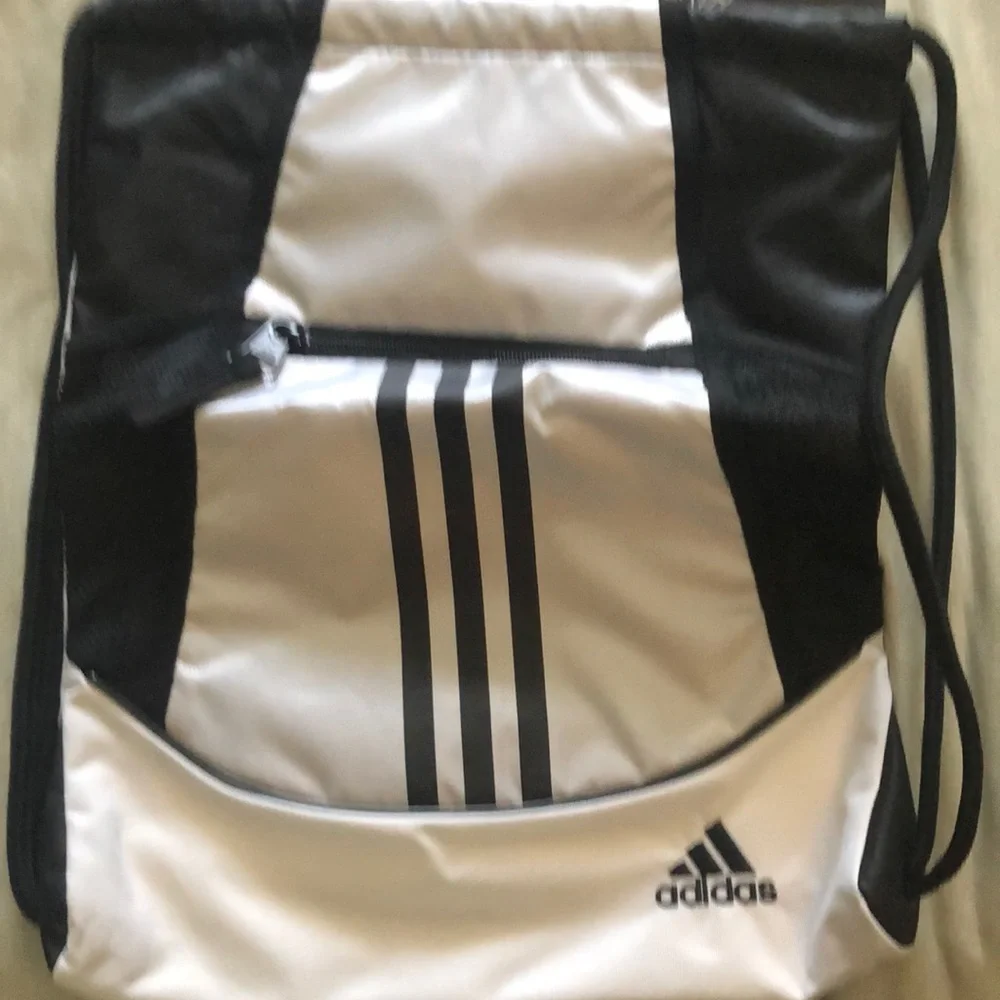 Adidas Black and White Classic Backpack
